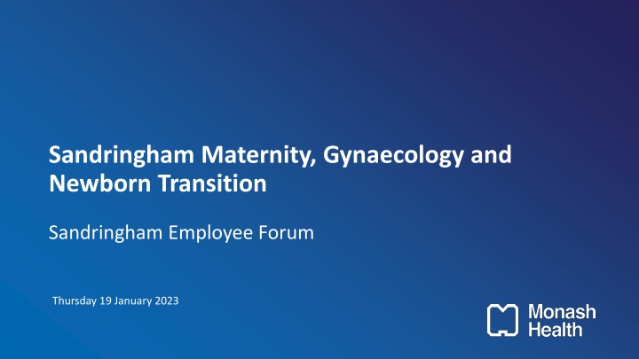 sandringham maternity gynaecology and newborn