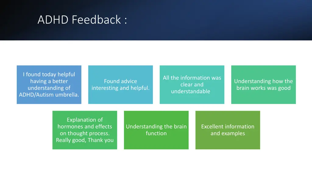 adhd feedback