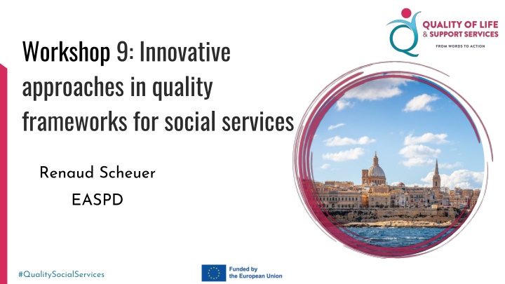 workshop 9 innovative approaches in quality