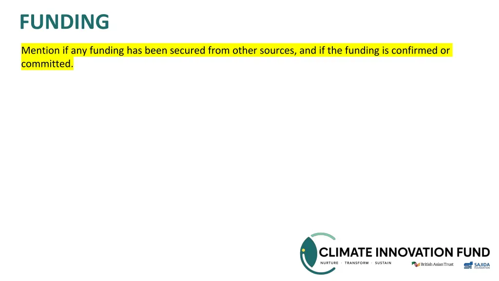 funding