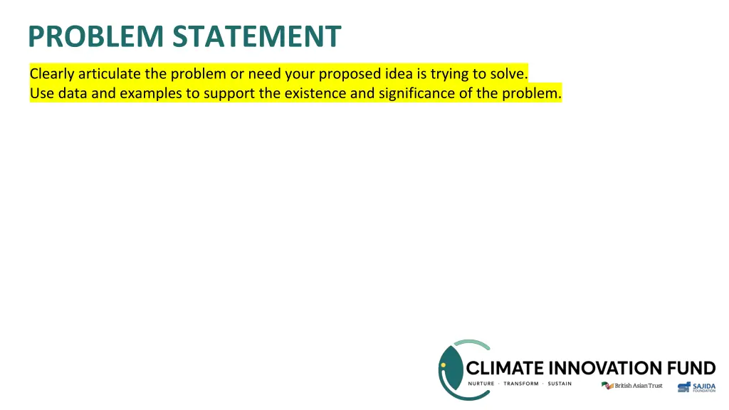 problem statement