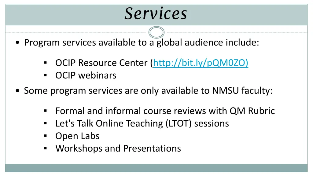 services