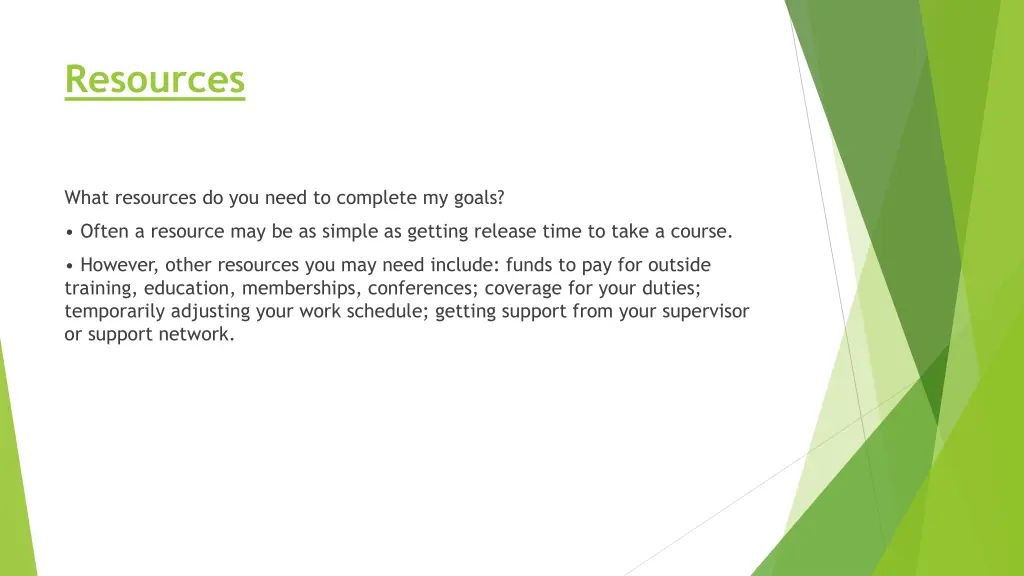 resources