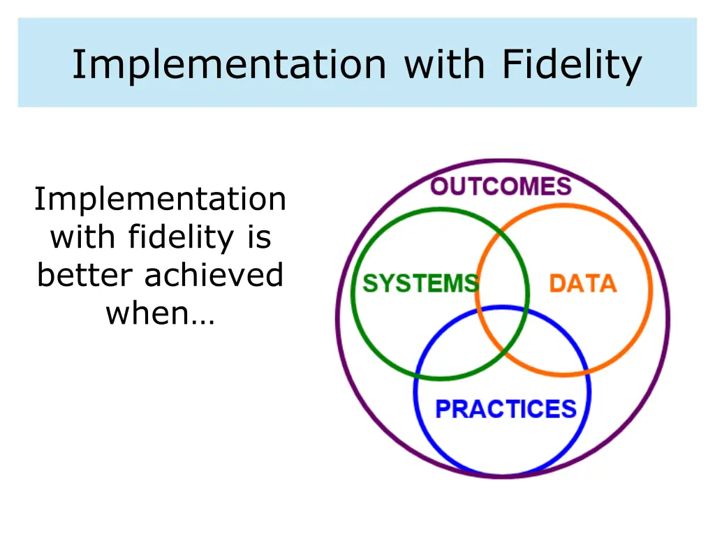 implementation with fidelity