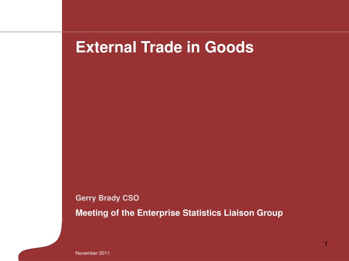 external trade in goods
