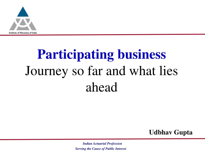 participating business journey so far and what