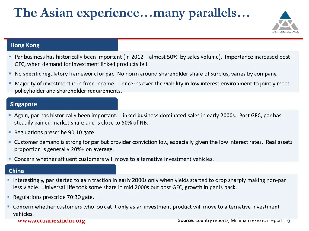 the asian experience many parallels