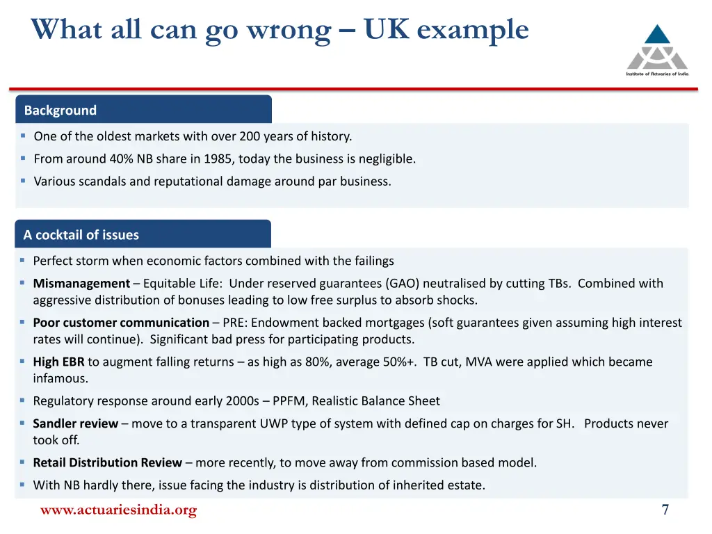 what all can go wrong uk example