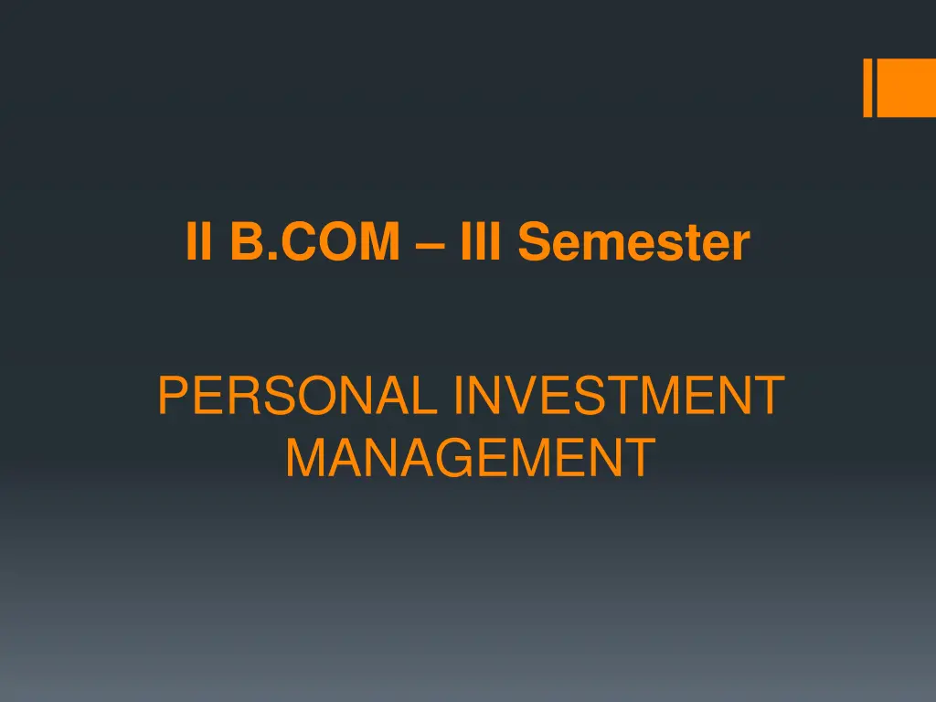 ii b com iii semester 1