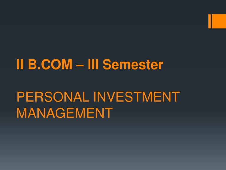 ii b com iii semester