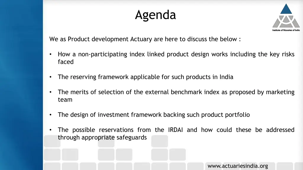 agenda