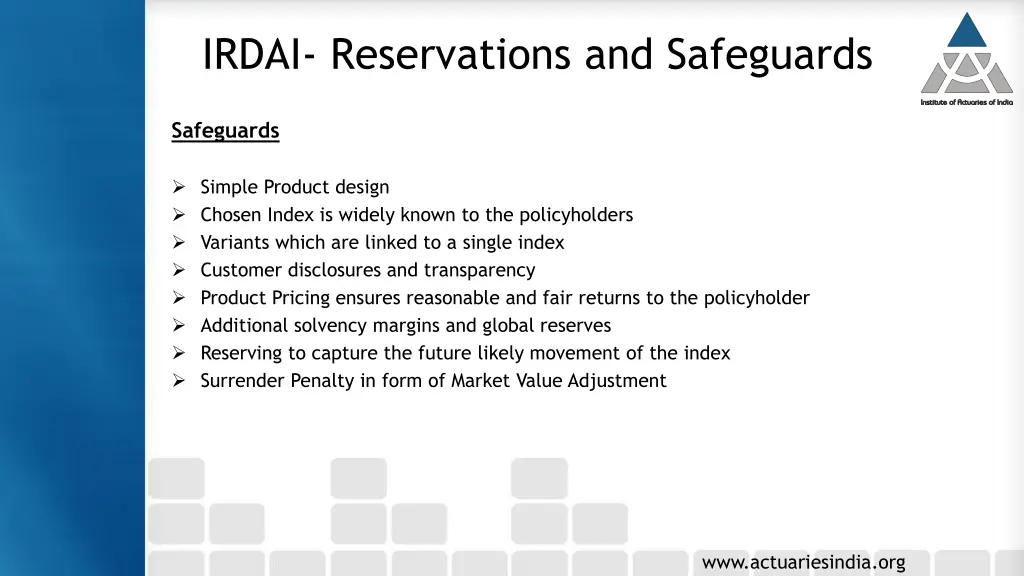 irdai reservations and safeguards 1