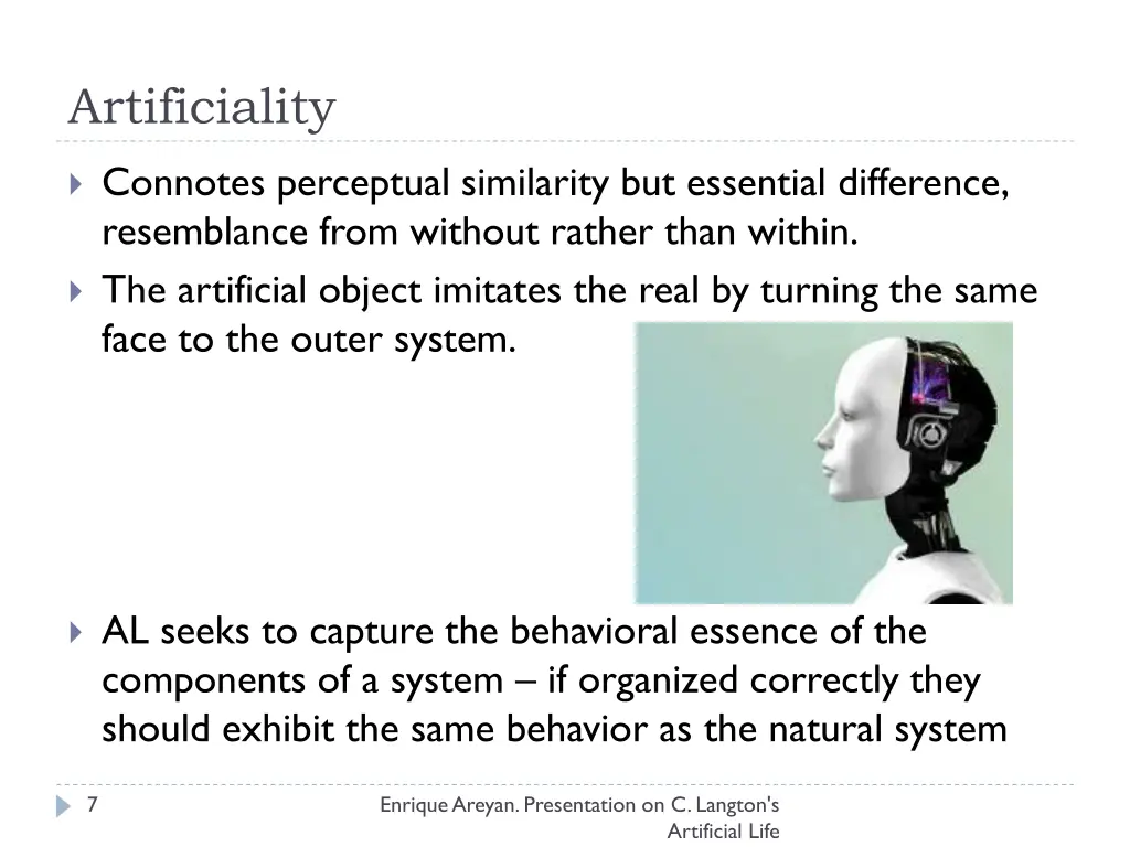 artificiality