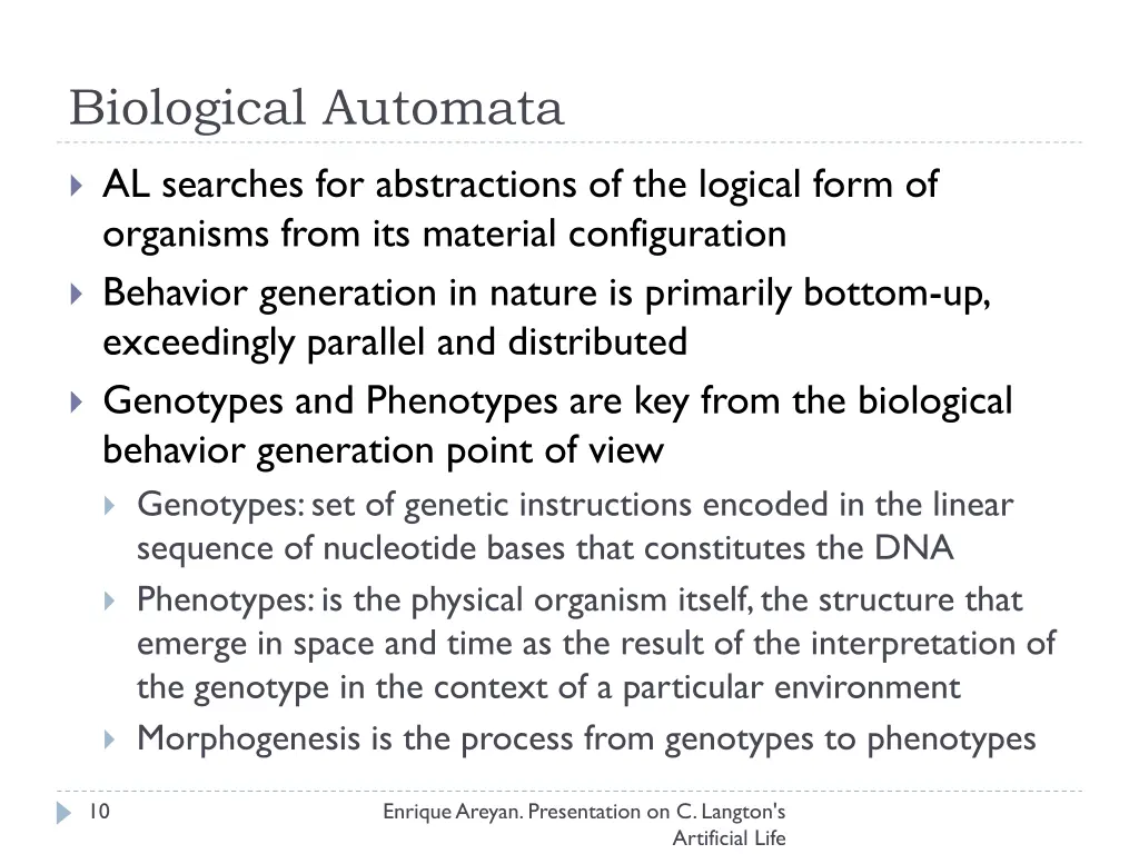 biological automata