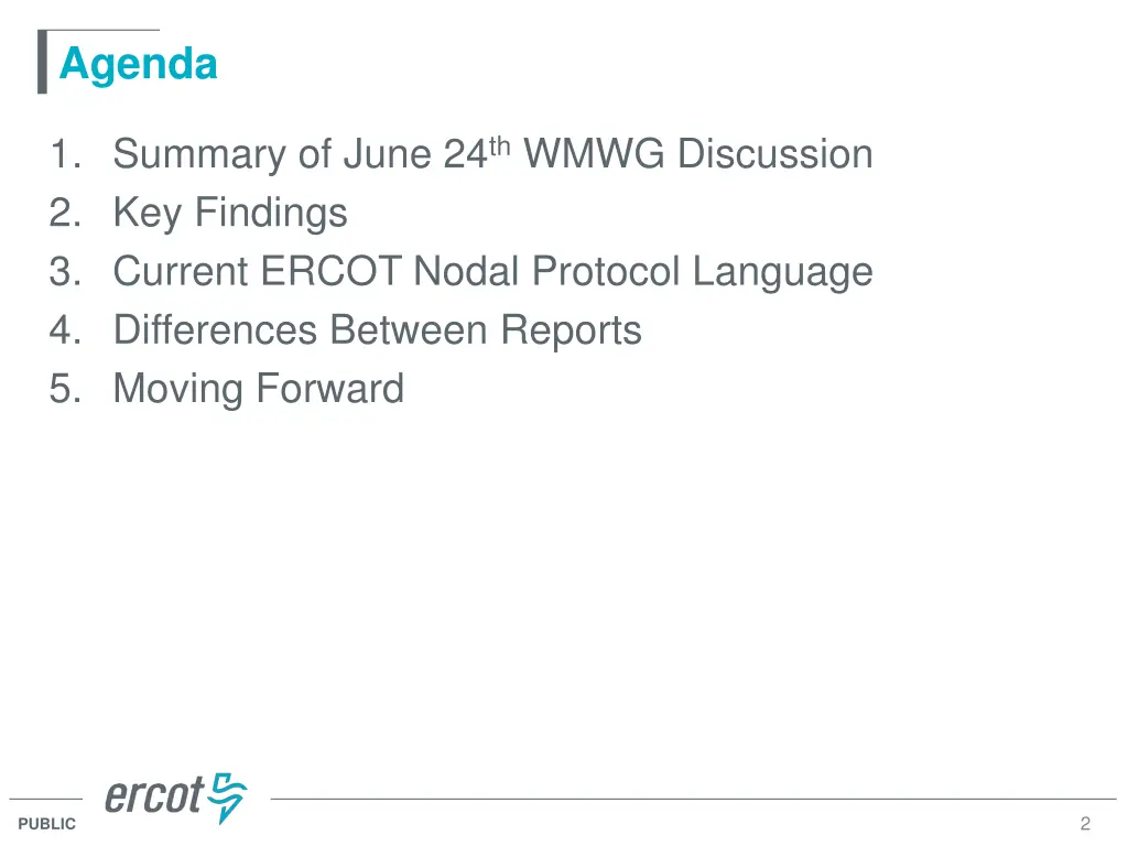 agenda