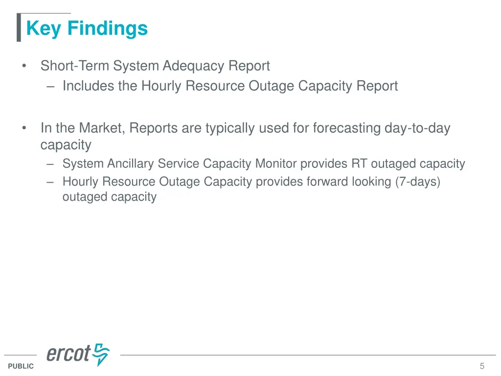 key findings