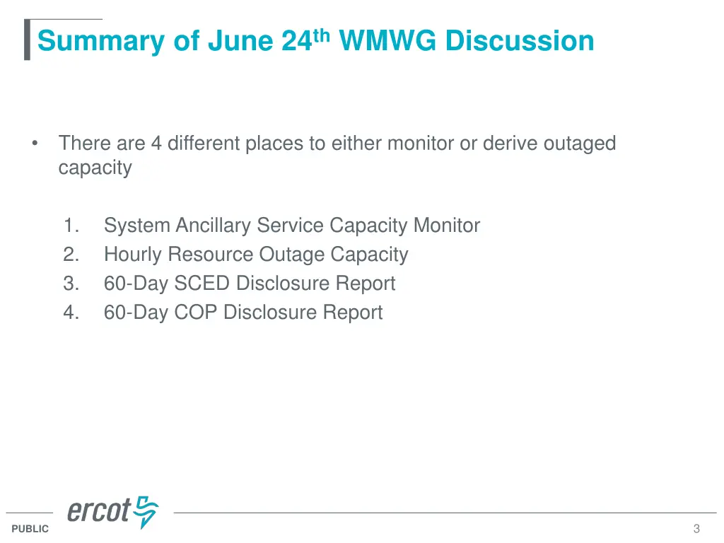 summary of june 24 th wmwg discussion