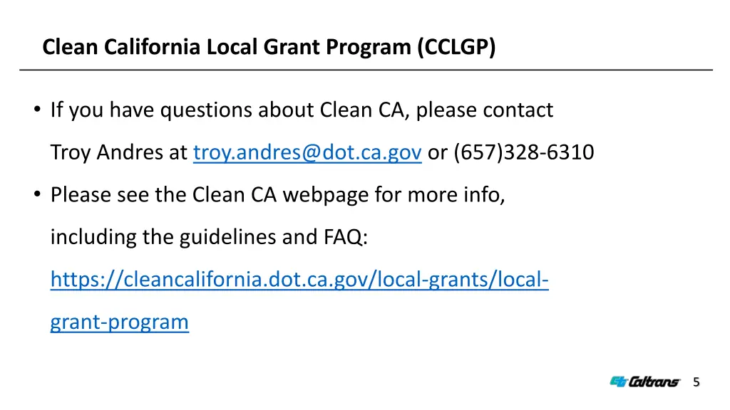 clean california local grant program cclgp