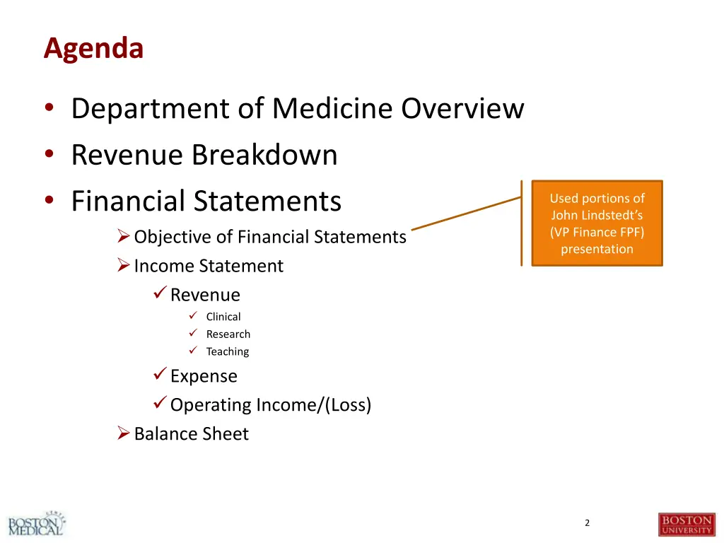 agenda