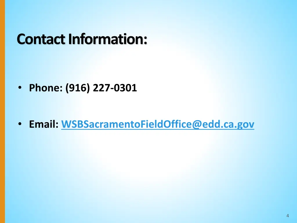 contact information