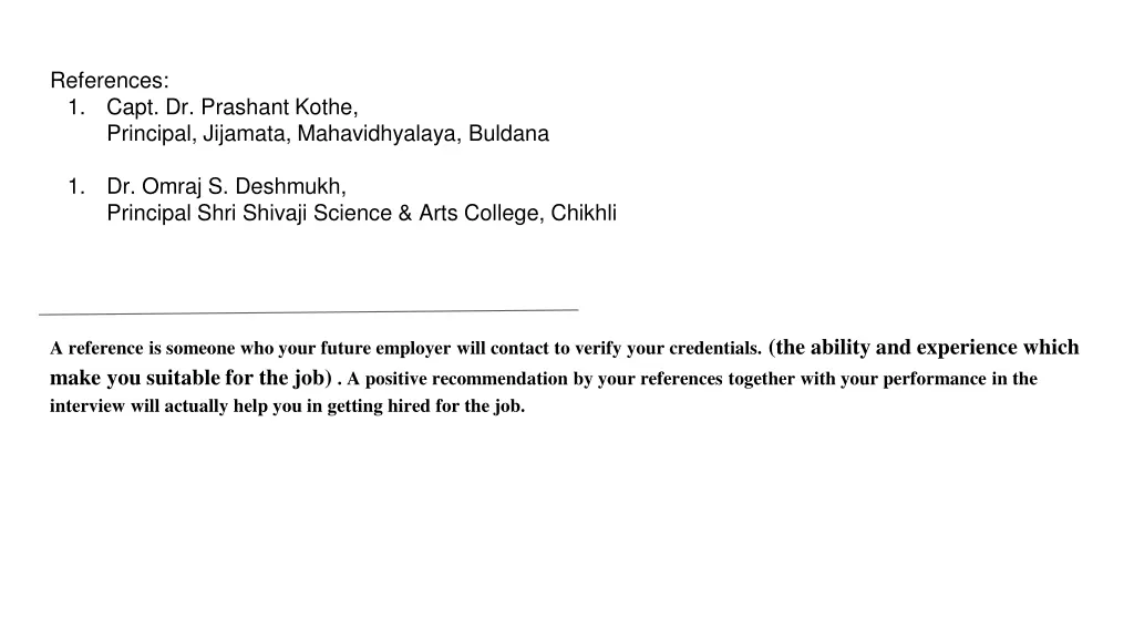 references 1 capt dr prashant kothe principal