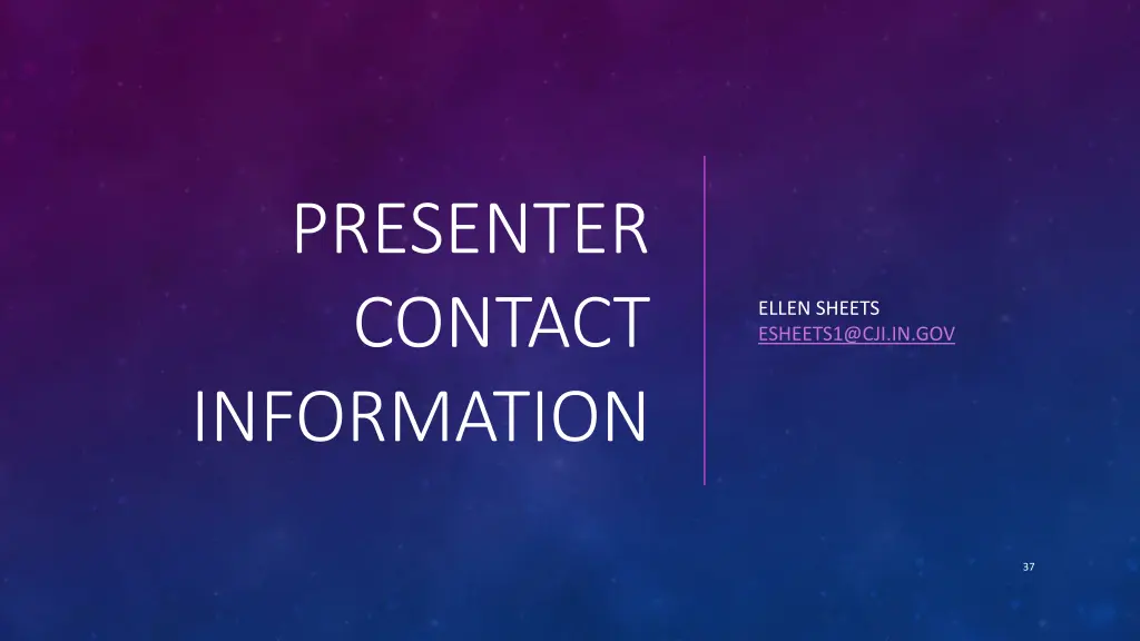 presenter contact information