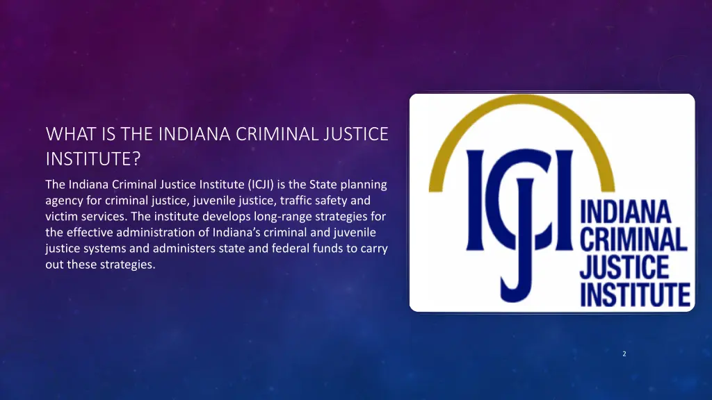 what is the indiana criminal justice institute