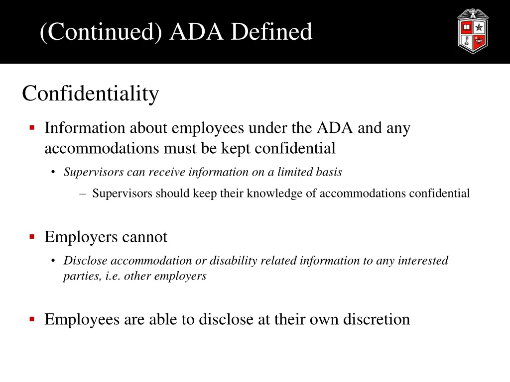 continued ada defined