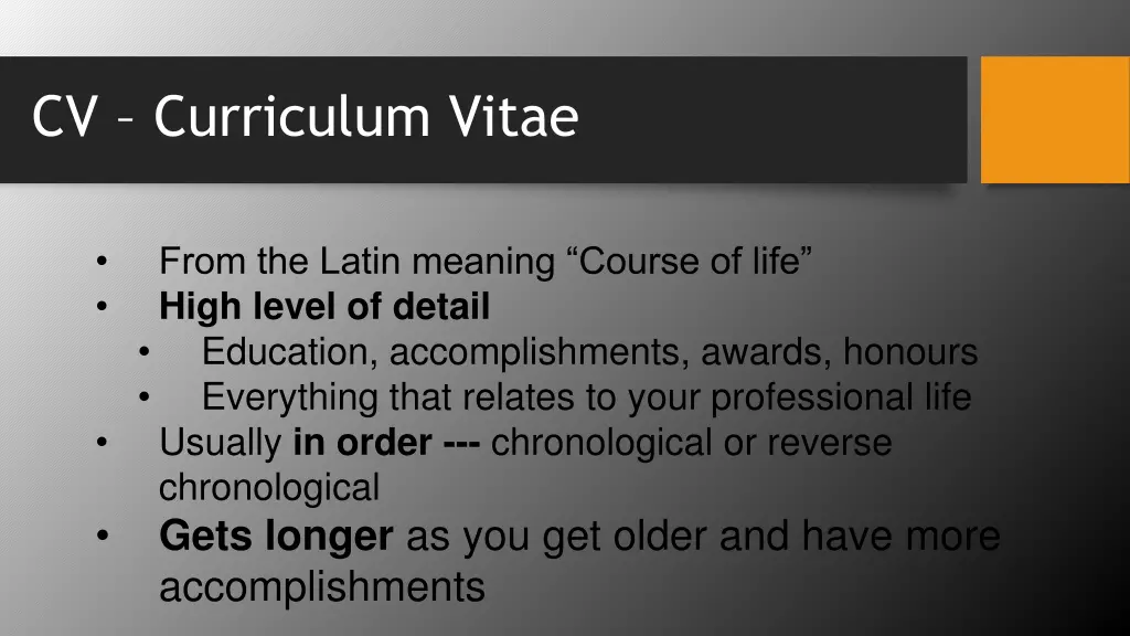 cv curriculum vitae