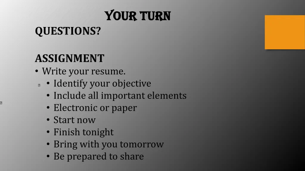 your turn your turn