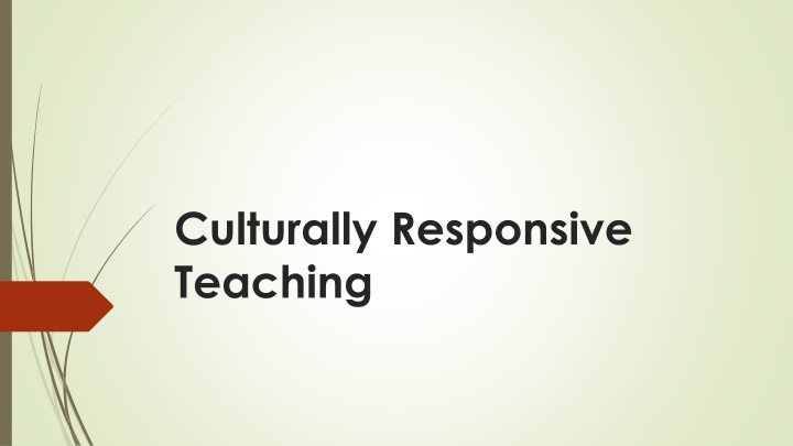 culturally responsive teaching