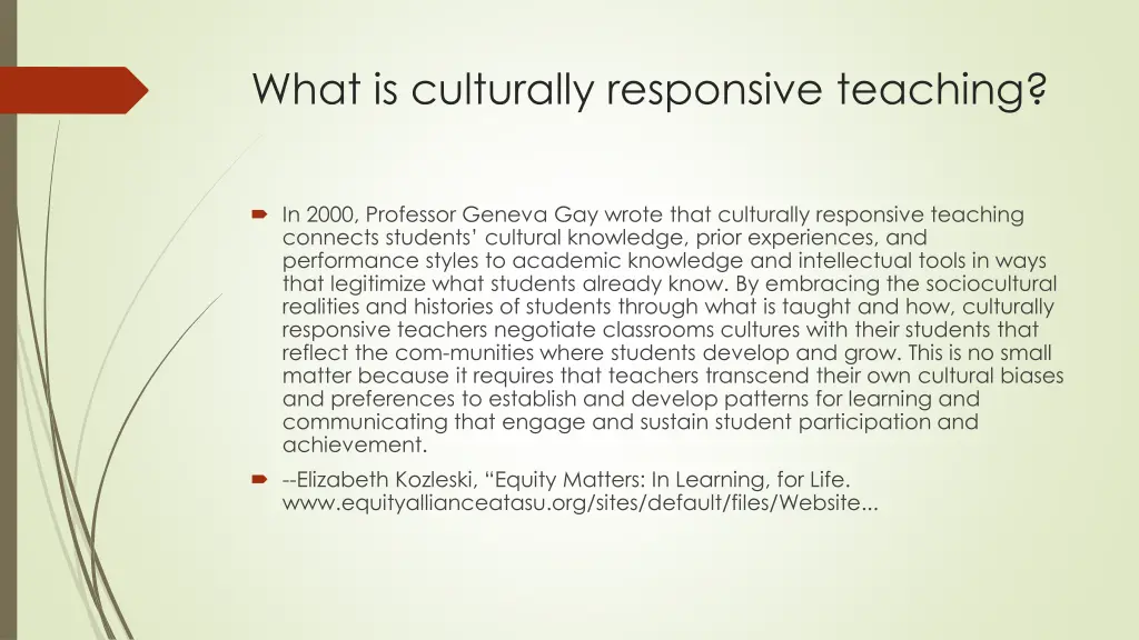 what is culturally responsive teaching