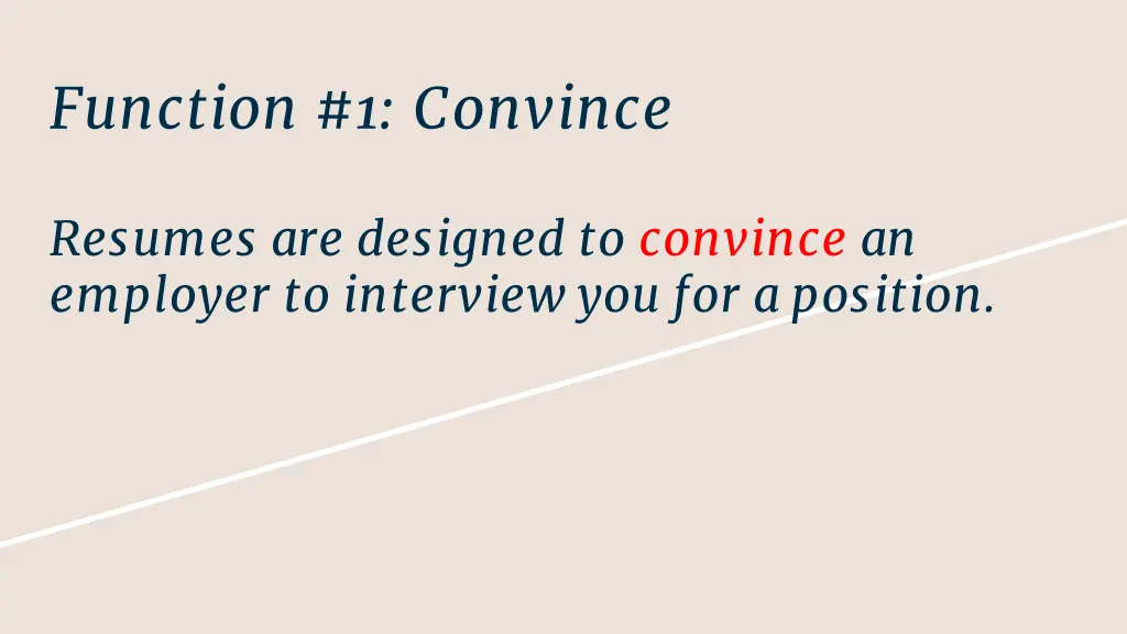 function 1 convince