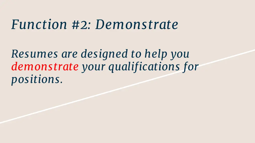 function 2 demonstrate