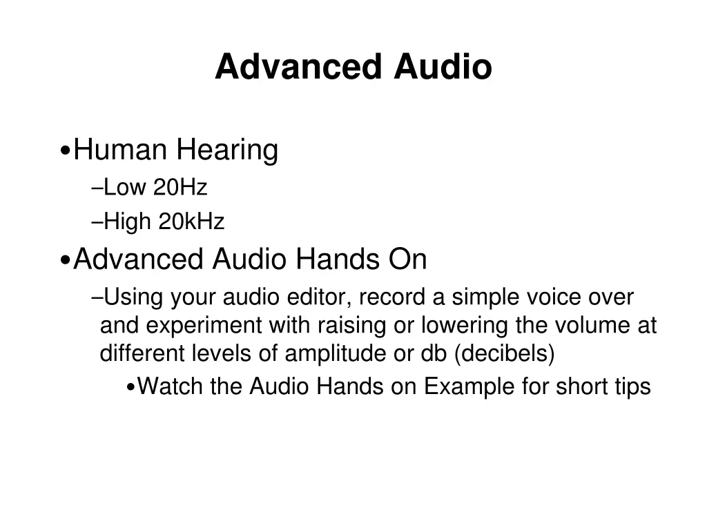 advanced audio 5