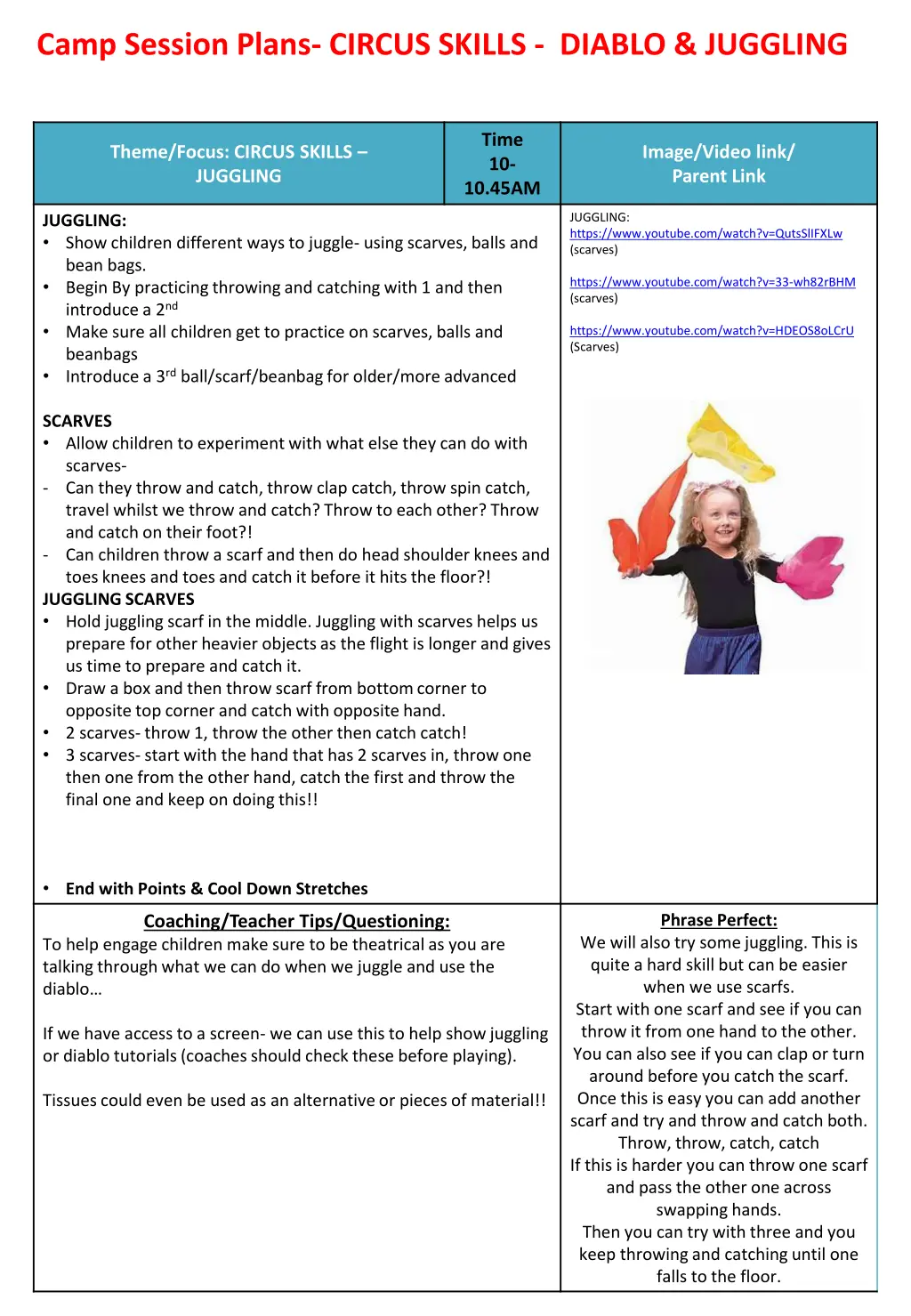 camp session plans circus skills diablo juggling 1