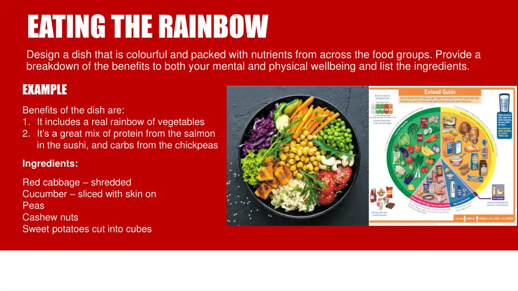 eating the rainbow design a dish that