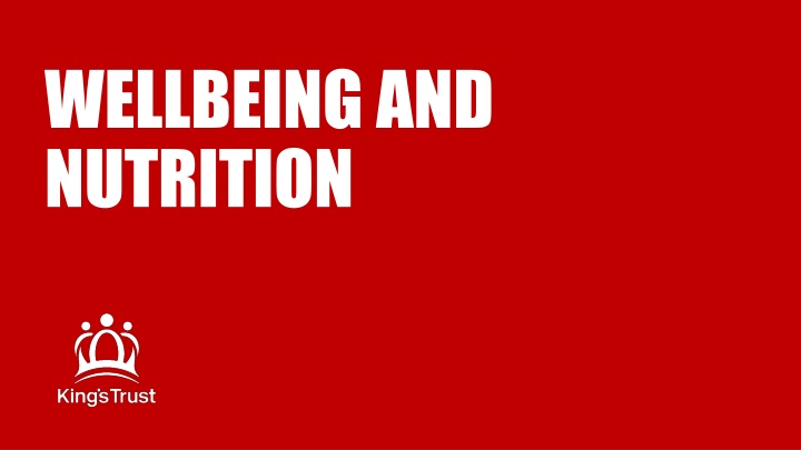 wellbeing and nutrition