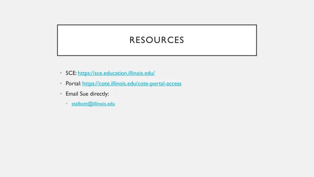 resources