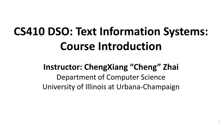cs410 dso text information systems course
