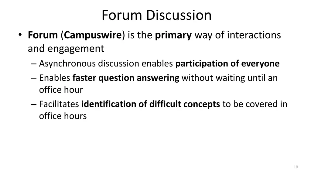 forum discussion