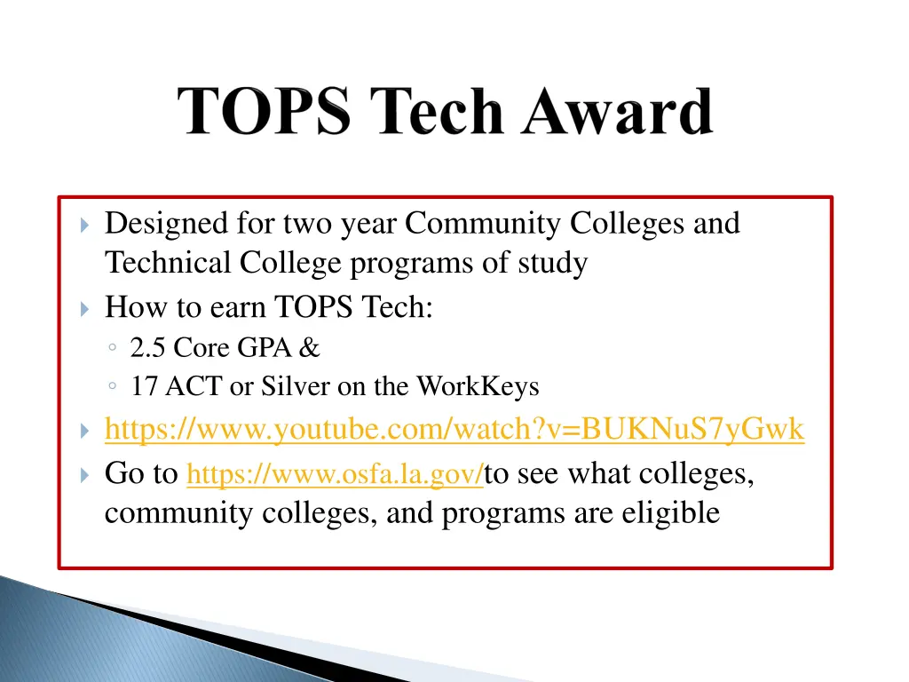 designed for two year community colleges