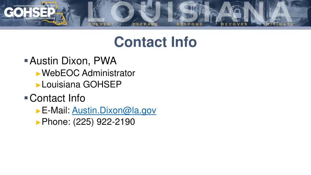 contact info