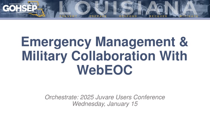 emergency management military collaboration with