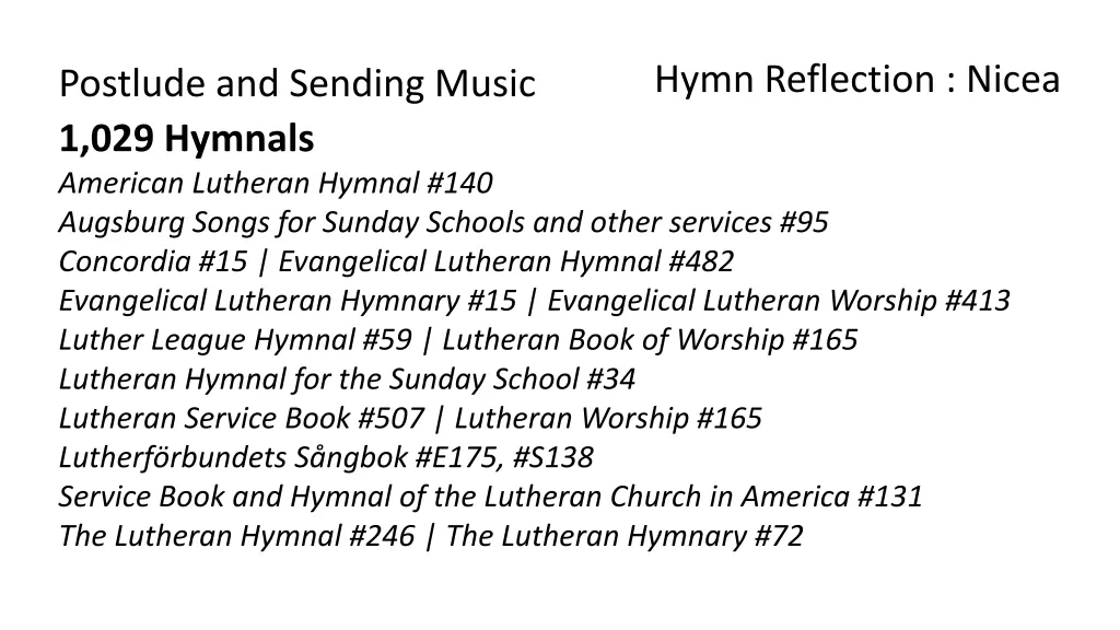 hymn reflection nicea