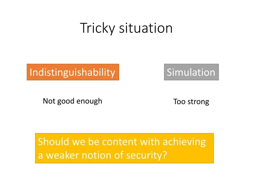 tricky situation