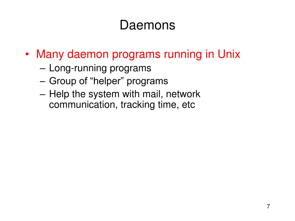 daemons