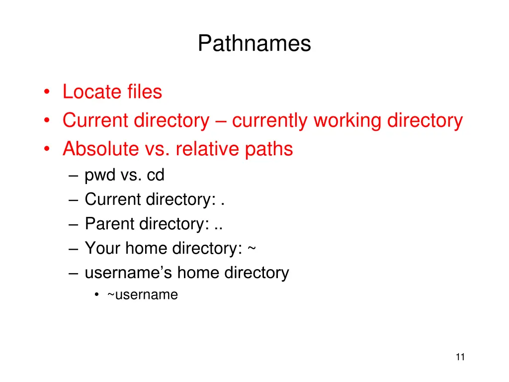 pathnames