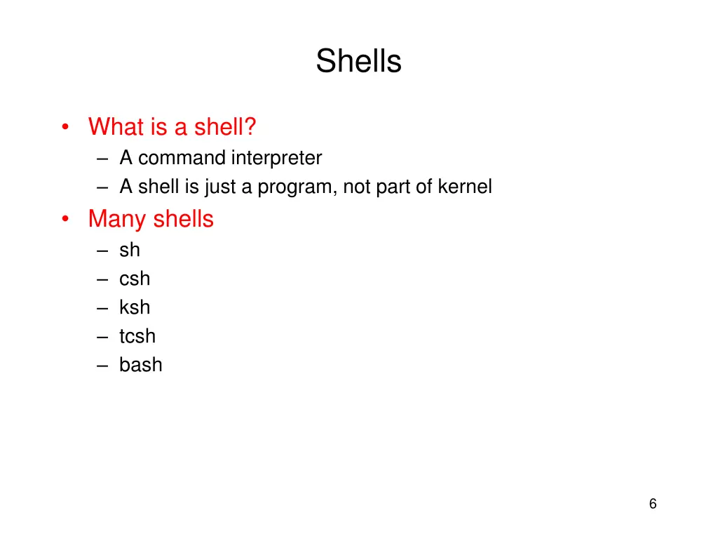 shells