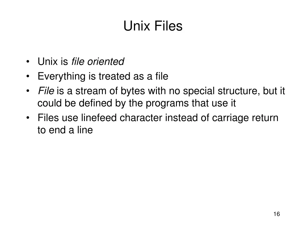 unix files